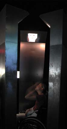 Perspektive des Rollstuhlfahrers